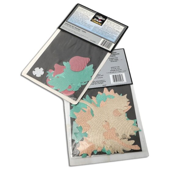 Vintage Tulip Treasures Iron On Patches Lame Strawberry Autumn Harvest 90s Leaf - Picture 2 of 10